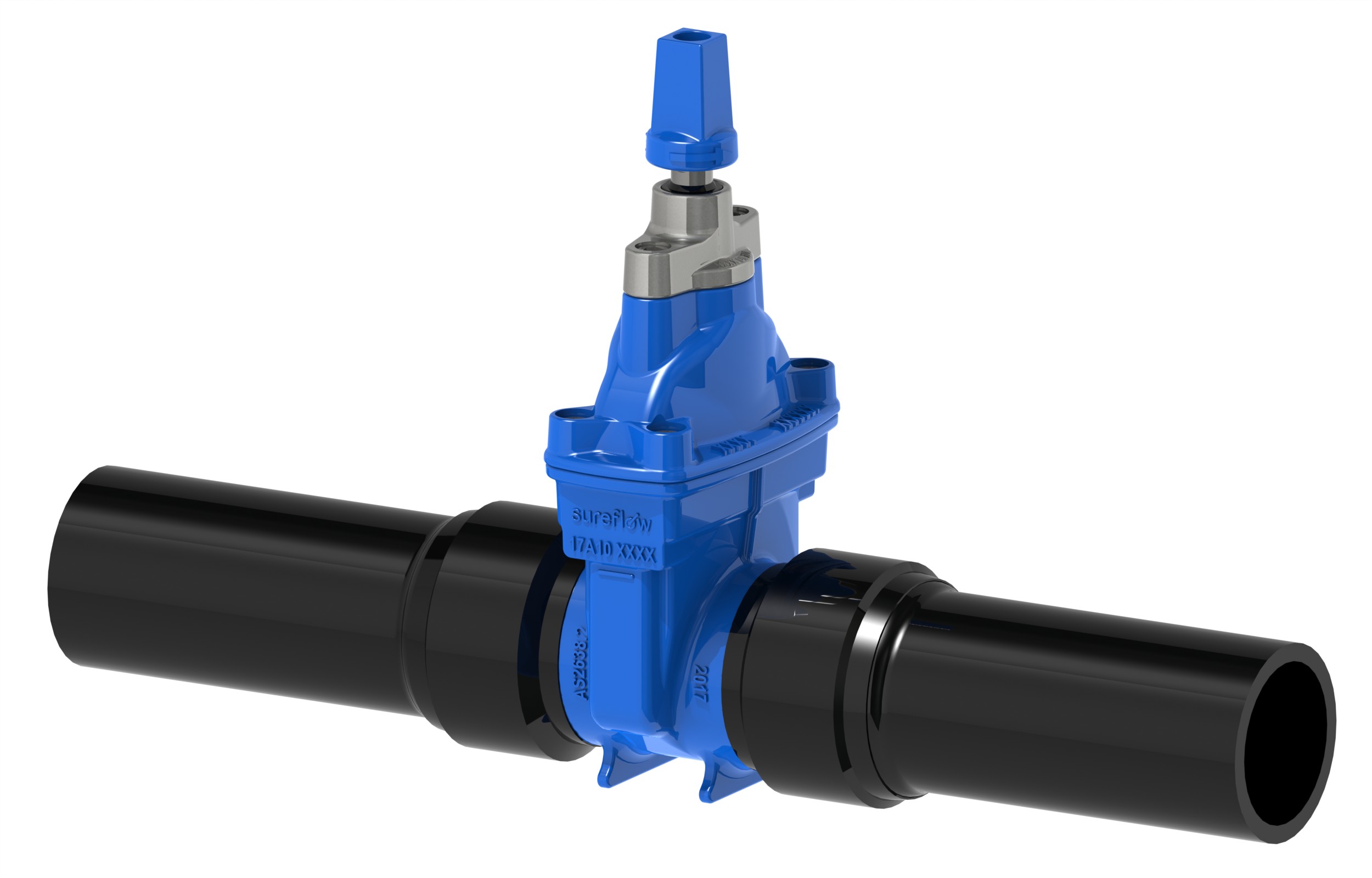 Gate Valve With PE-Pipes for water, sewage and neutral liquid application